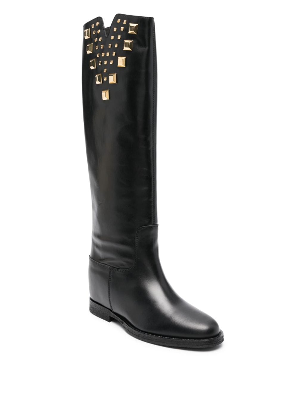 Image 2 of Via Roma 15 stud-embellished leather boots