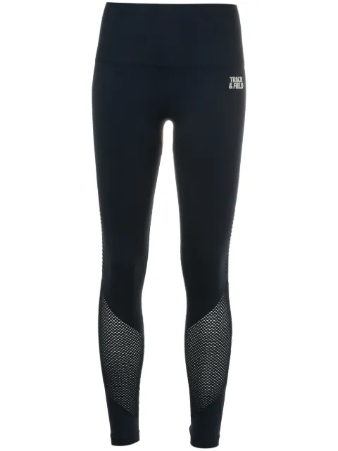 Track & Field Legging com recorte de mesh