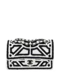 CHANEL Pre-Owned 2011 medium Garden of Versailles Double Flap shoulder bag - White