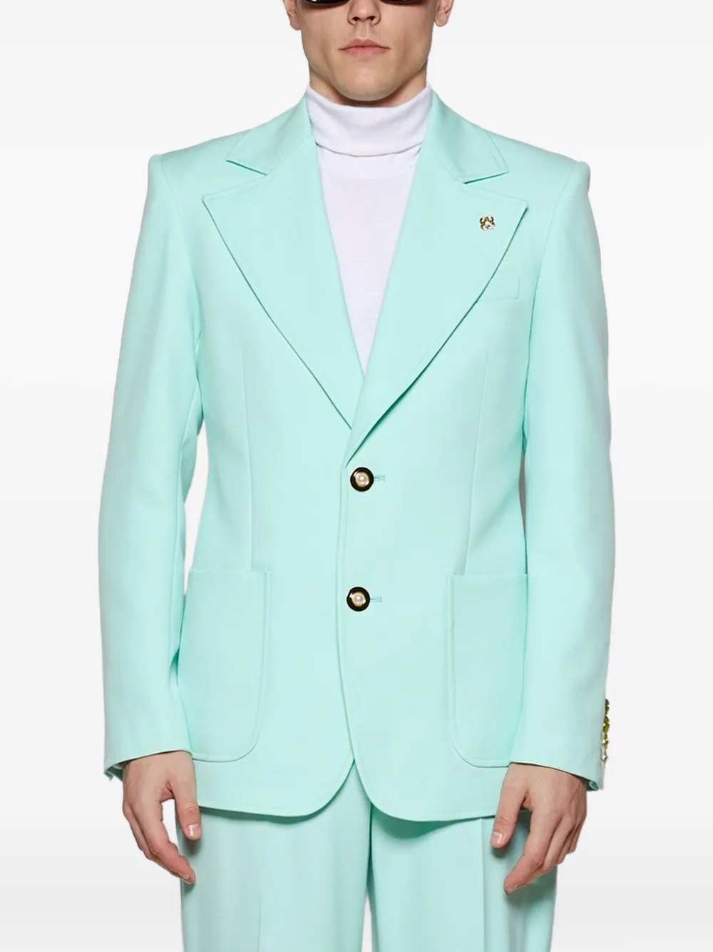 Casablanca single-breasted blazer Groen
