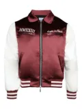 RHUDE front-zip satin bomber jacket - Brown