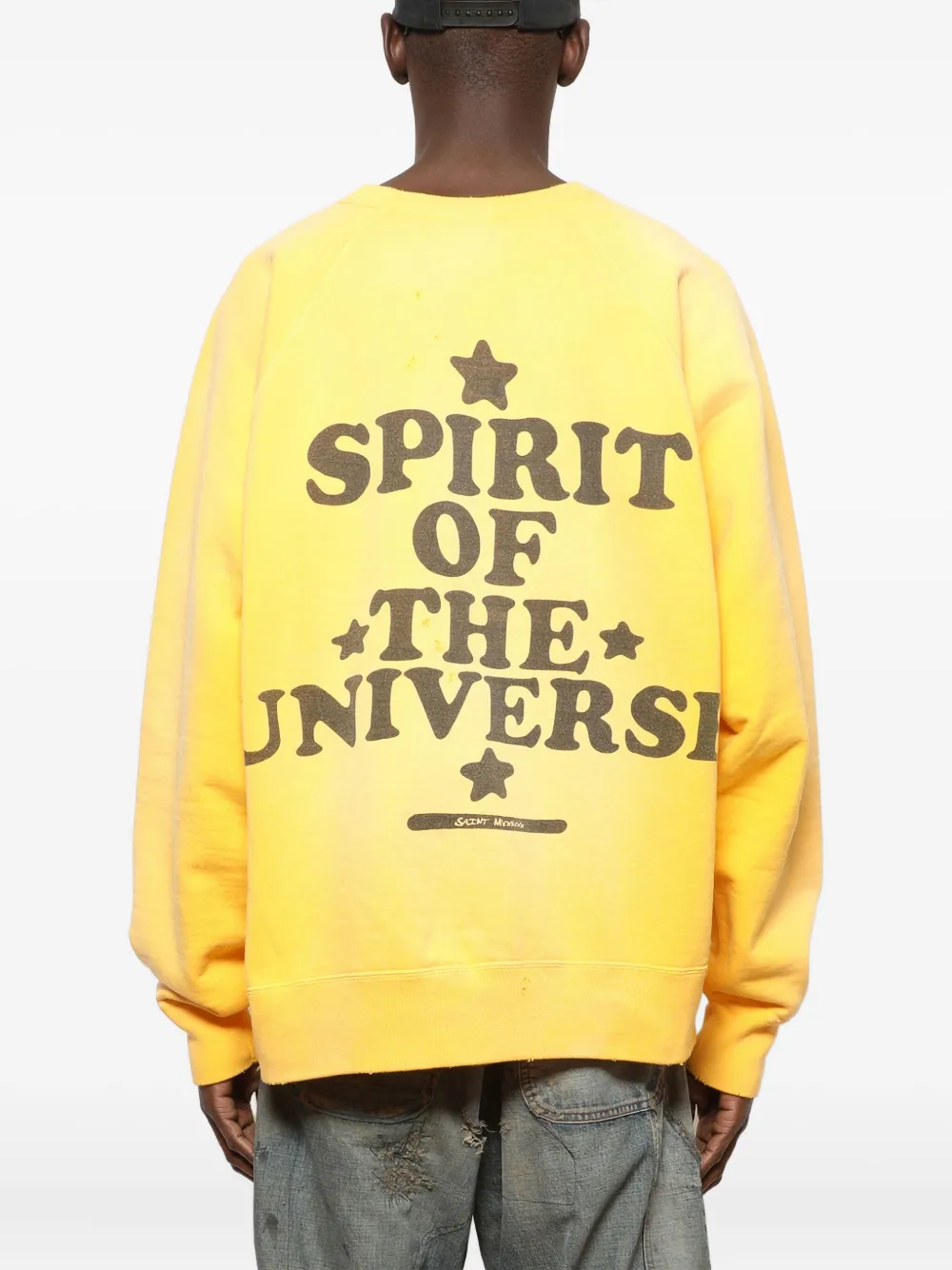 SAINT MXXXXXX Sweater met print Geel