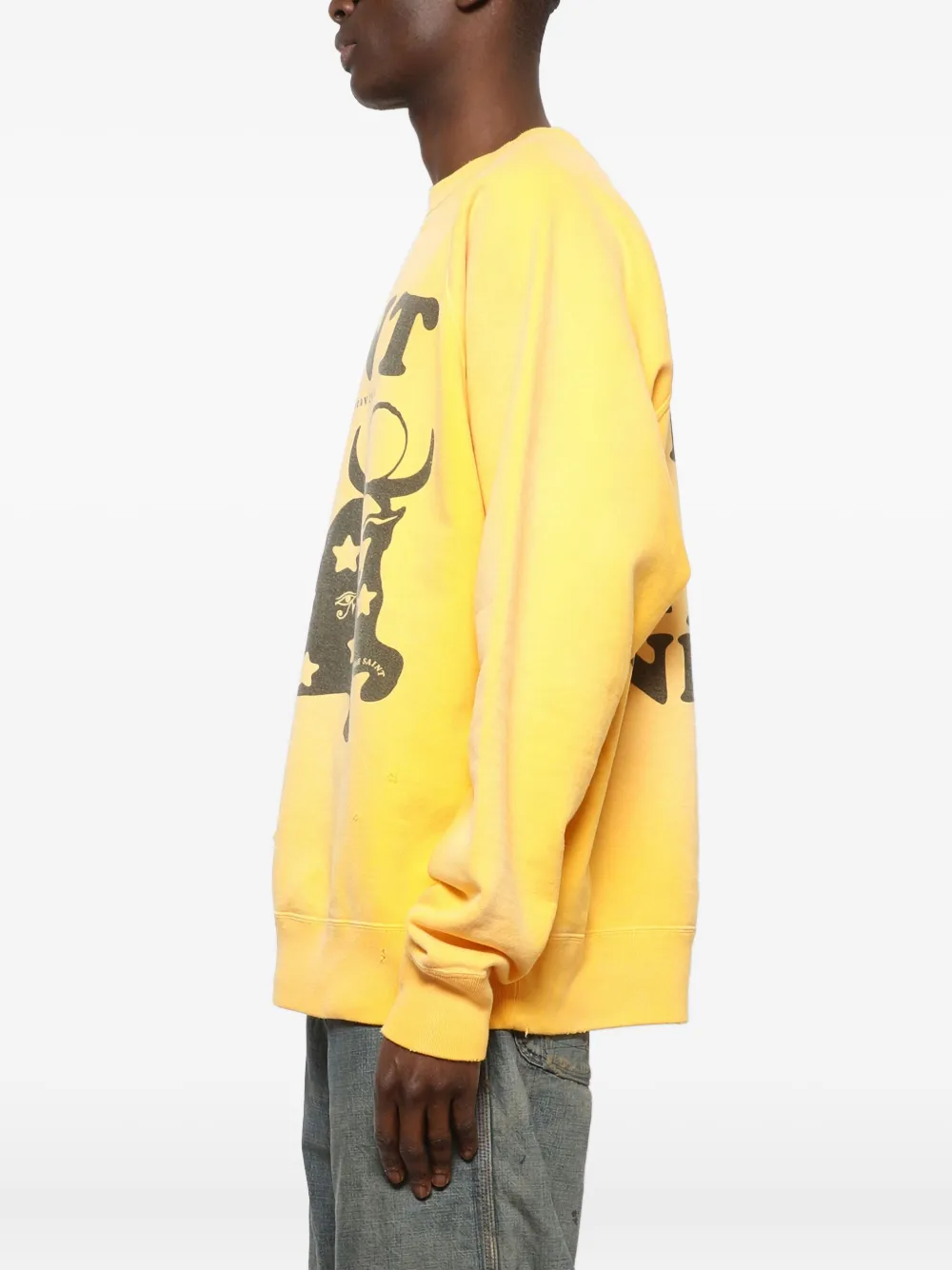SAINT MXXXXXX Sweater met print Geel