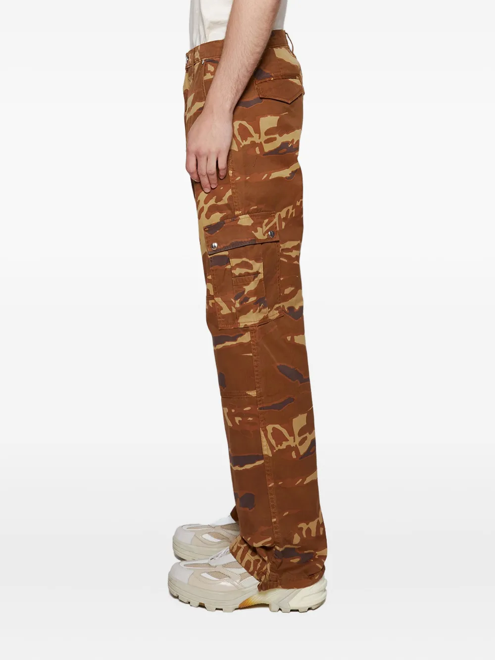Rhude Tiger Camouflage-pattern Trousers In Animal Print