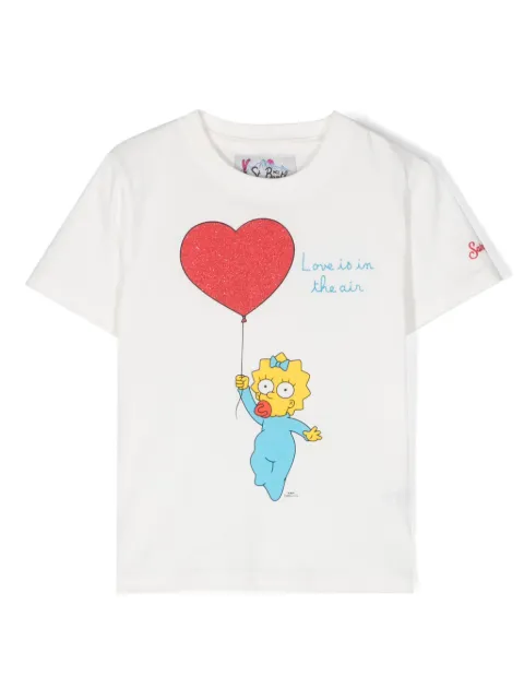 MC2 Saint Barth Kids x The Simpsons Maggie Heart cotton T-shirt