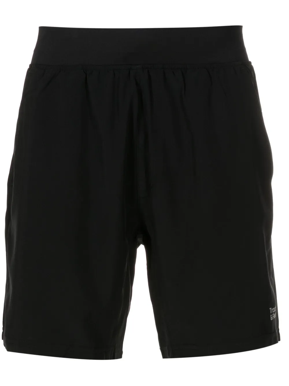 Track & Field Bermuda de moletom com logo | Preto | Image 1