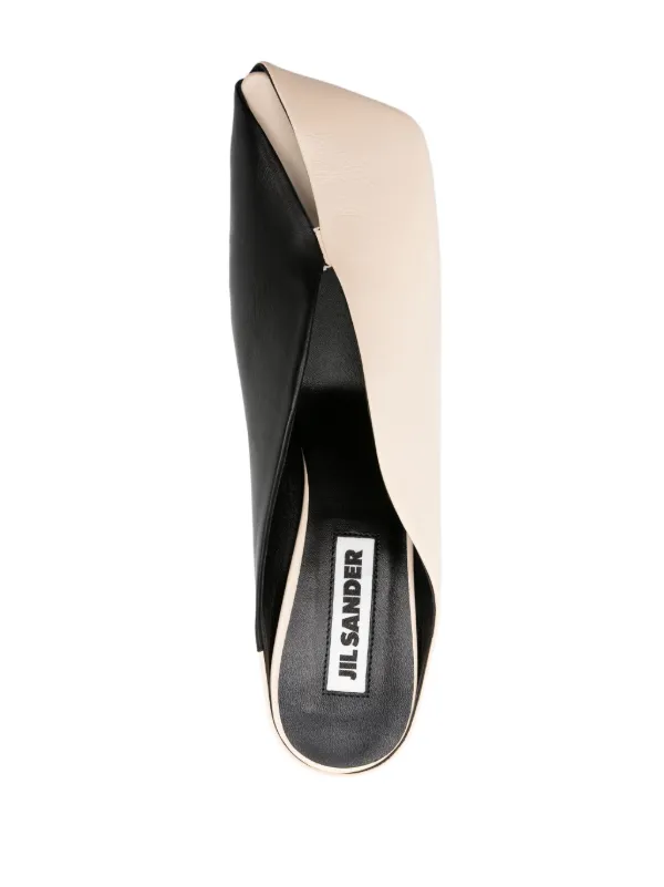 Jil Sander 75mm two tone Mules Farfetch