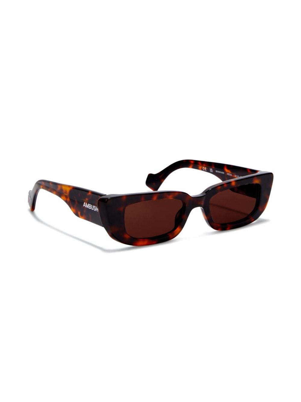 Shop Ambush Nova Rectangle-frame Sunglasses In Brown