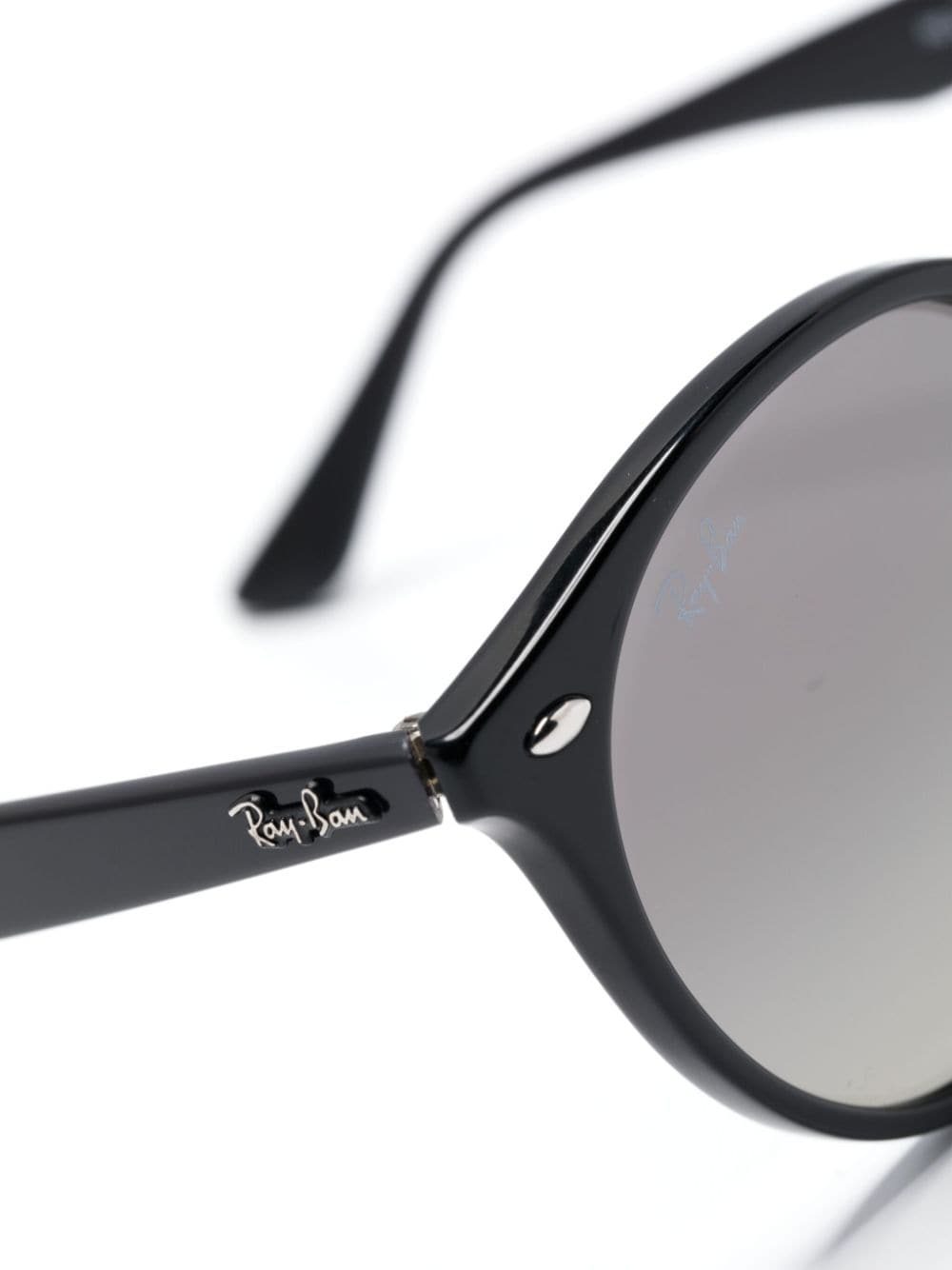 Shop Ray Ban Pantos-frame Tinted Sunglasses In Black