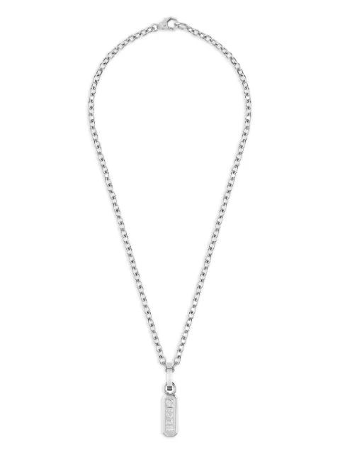 Philipp Plein gothic tag necklace