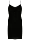 Dion Lee corset-style velvet minidress - Black
