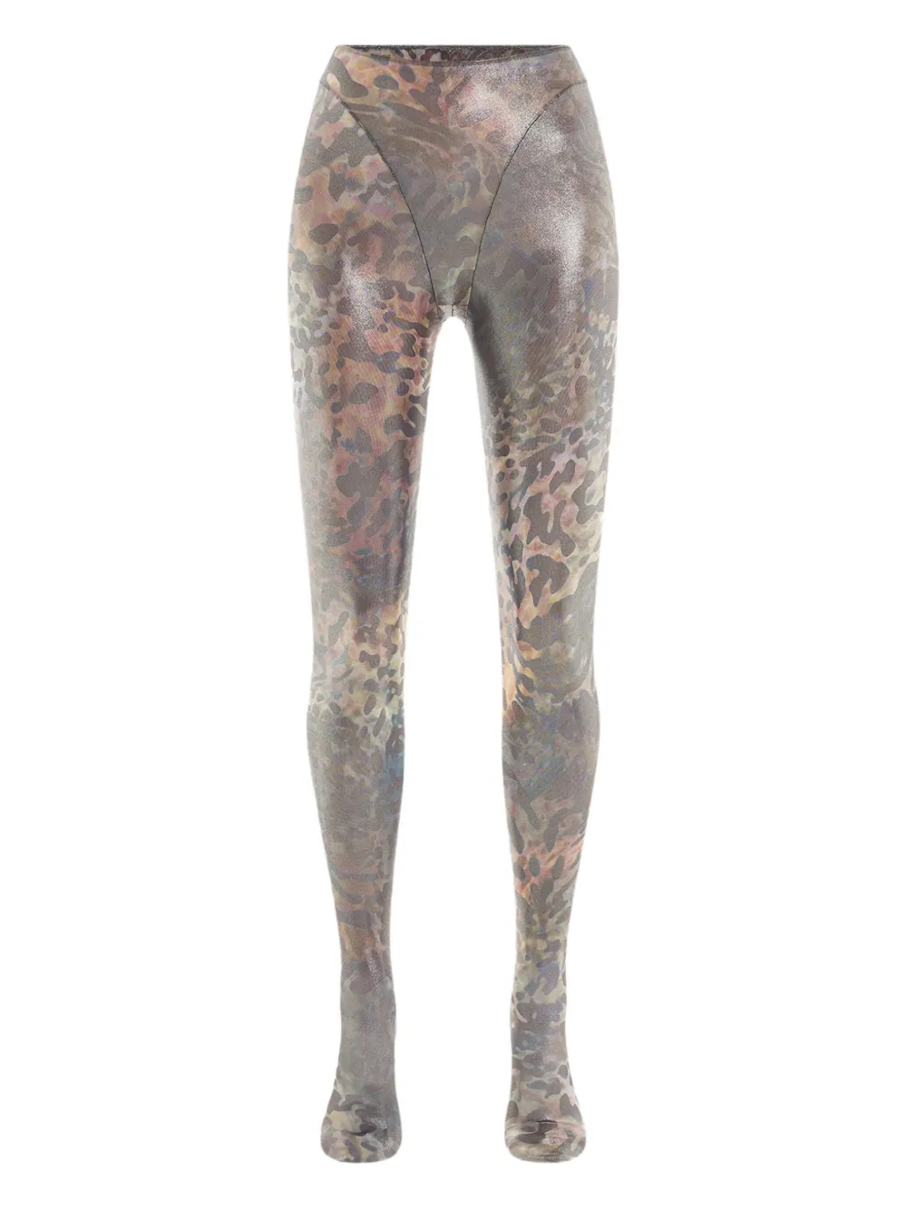 Mugler Legging met print Grijs