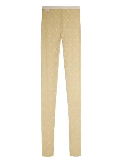 Marine Serre Moonogram-pattern mesh tights