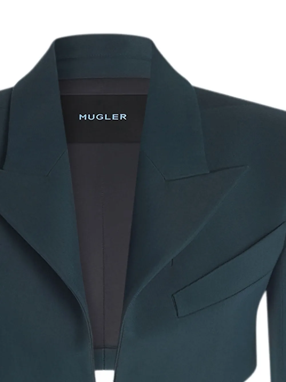 Mugler cropped hook-front blazer | Blazers | Image 2