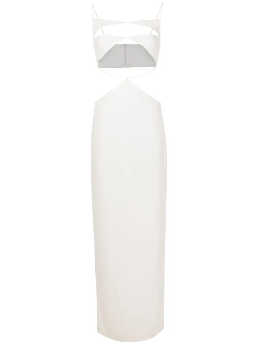 Mônot Vestido de festa com recorte vazado | Branco | Image 1