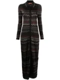 Missoni Zigzag pollo-collar cardigan - Black