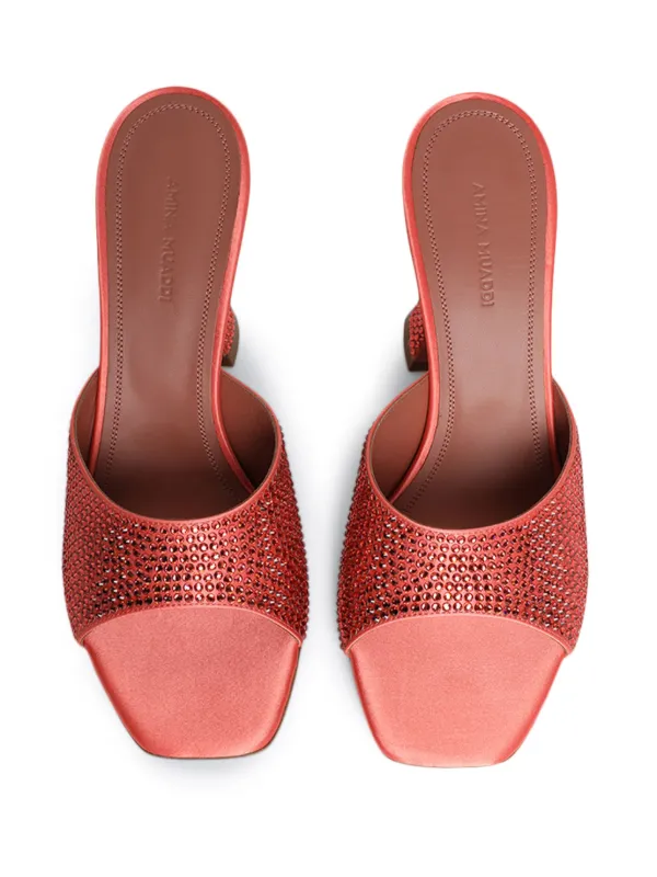 サンダル・ミュール AMINA MUADDI 14S363515LUP Sandals Amina Muaddi 95mm Lupita Sandals | Orange | FARFETCH