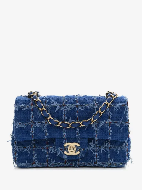 CHANEL Pre-Owned mini sac porté épaule Tweed Classic Flap 