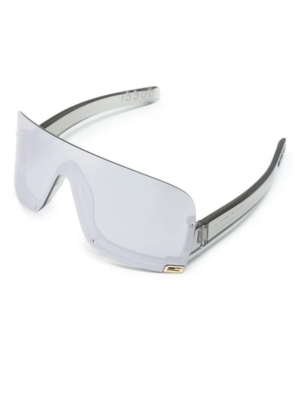 Gucci Eyewear Mask-shaped frame sunglasses - Grijs