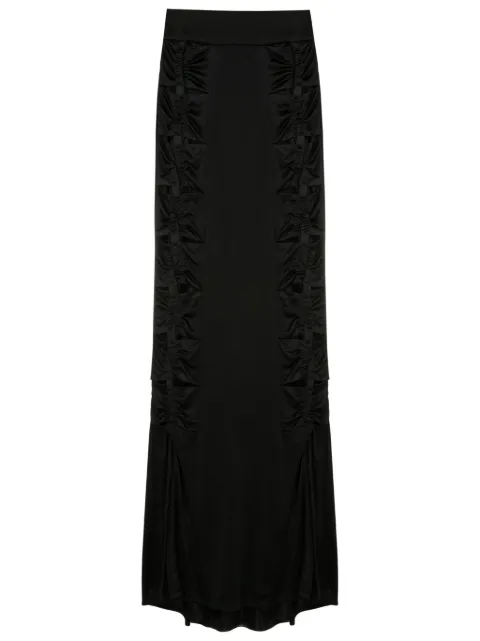 Galvan Vertebrae cut-out fluted maxi skirt