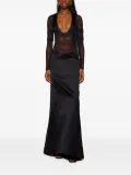LaQuan Smith scoop-neck gown - Black