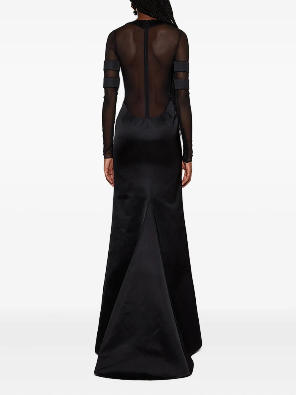 Laquan Smith Scoop-neck Gown In Black