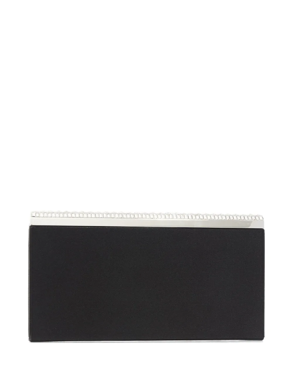 Judith Leiber Clutch Greca in raso con cristalli - Nero