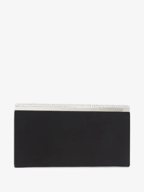 Judith Leiber Grace crystal-embellished satin clutch