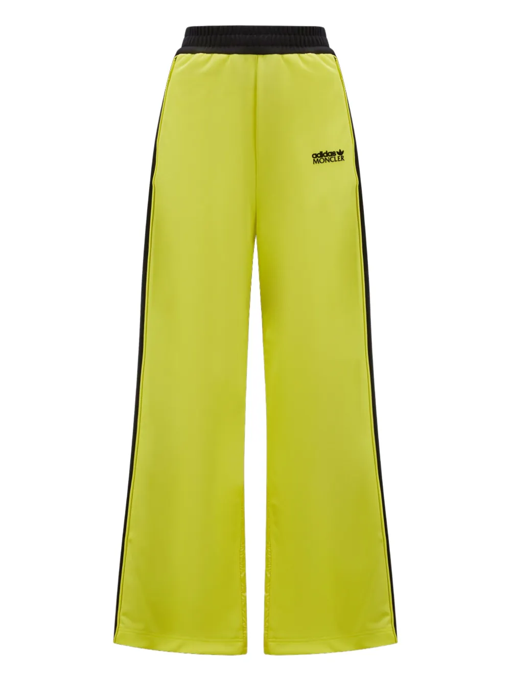 Moncler x Adidas side-stripe trousers Geel