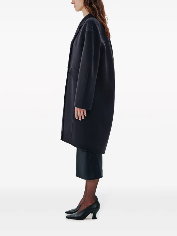 Another Tomorrow wool cocoon coat women Wool M Black