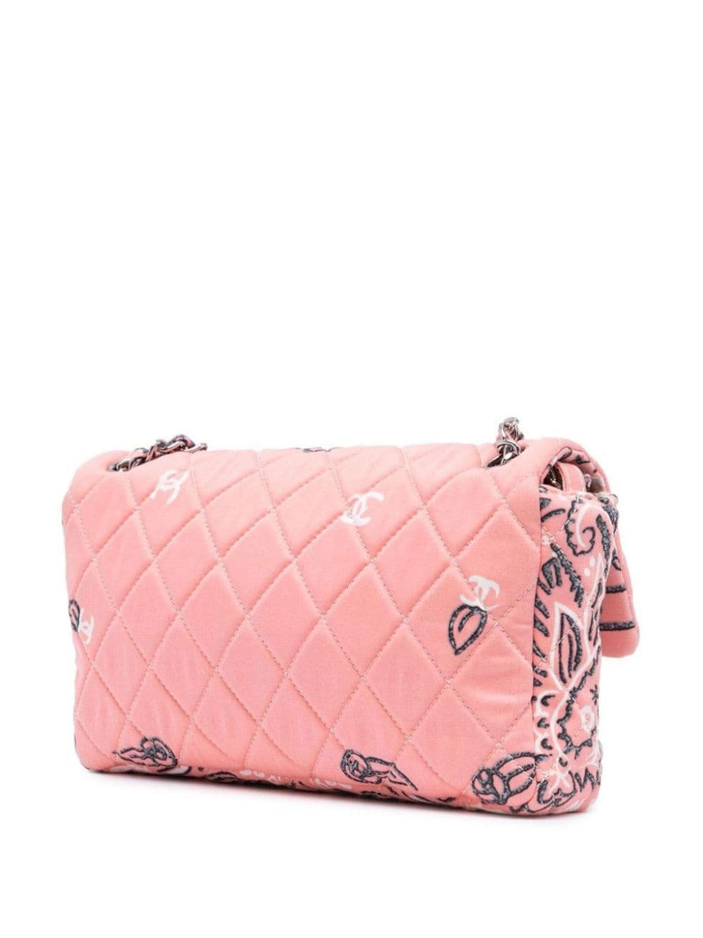 Pre-owned Chanel 2008 Classic Flap Shoulder Bag In Pink