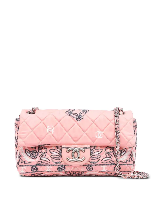 CHANEL Pre-Owned 2008 Classic Flap Shoulder Bag Pink FARFETCH IN