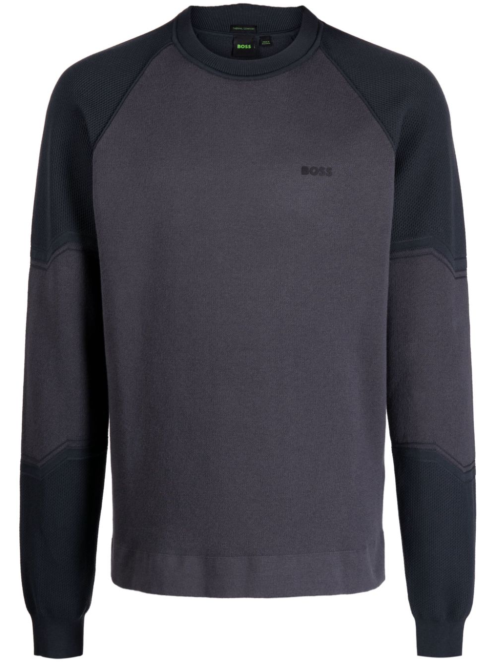 Hugo Boss Relka Crew-neck Sweatshirt In Grey