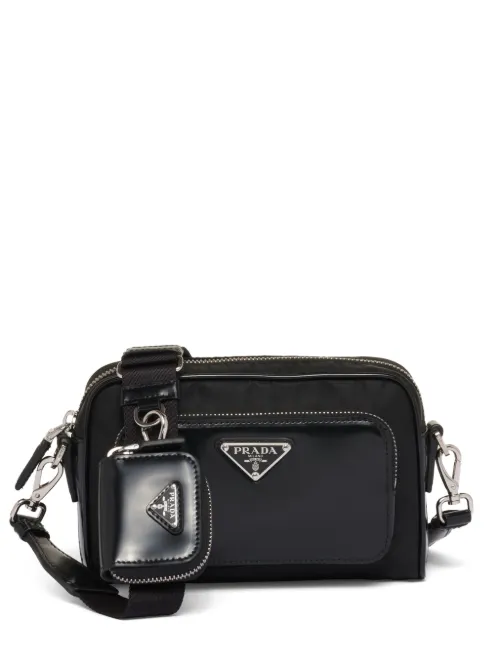 Prada sacoche à patch logo - Noir - Prada - Modalova