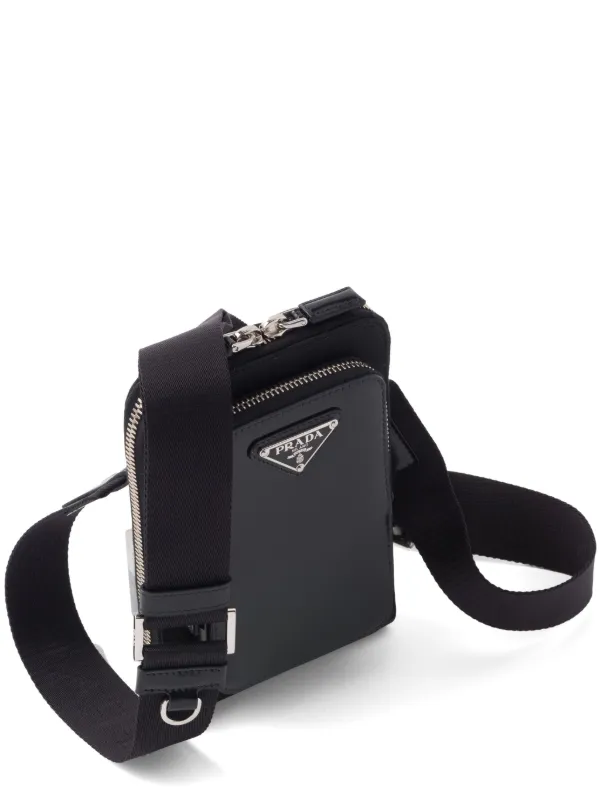 Prada triangle logo Panelled Smartphone Case Farfetch