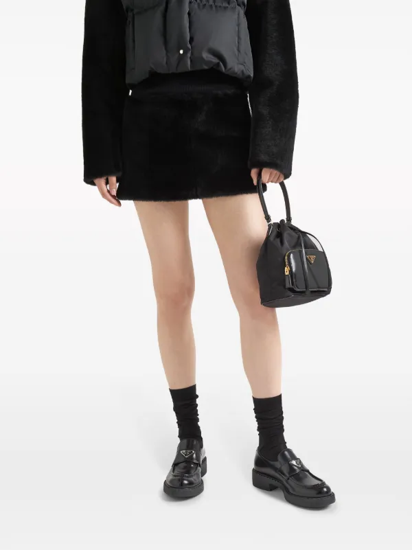 Prada Aライン ミニスカート | ブラック | FARFETCH JP