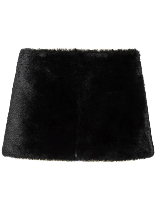 Prada Aライン ミニスカート | ブラック | FARFETCH JP