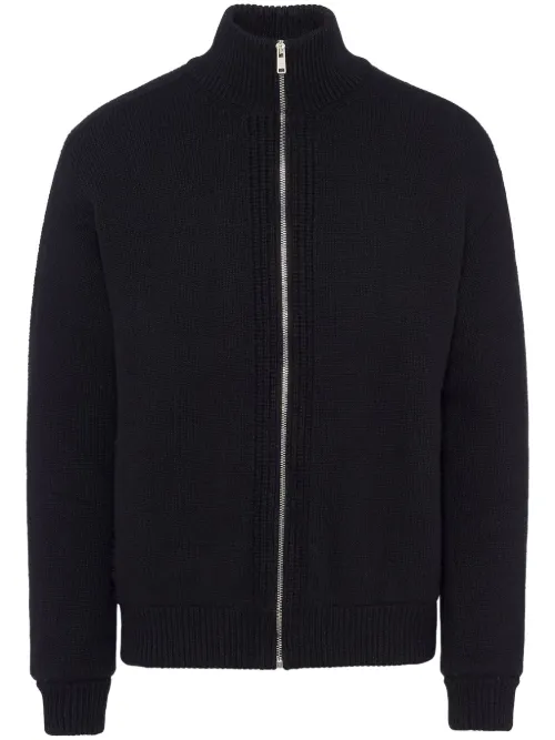 Cardigan en cachemire mélangé à logo triangle - Prada - Modalova