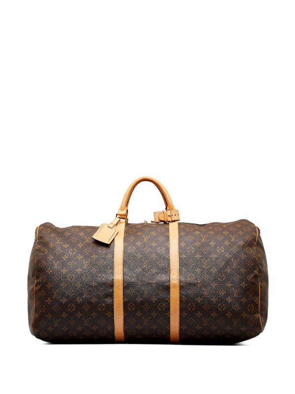 Louis Vuitton 2000 Pre-owned Keepall 55 Bandouliere Two-Way Travel Bag - Brown