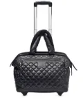 CHANEL Pre-Owned 2012 Cocoon diamond quilted trolley - Black