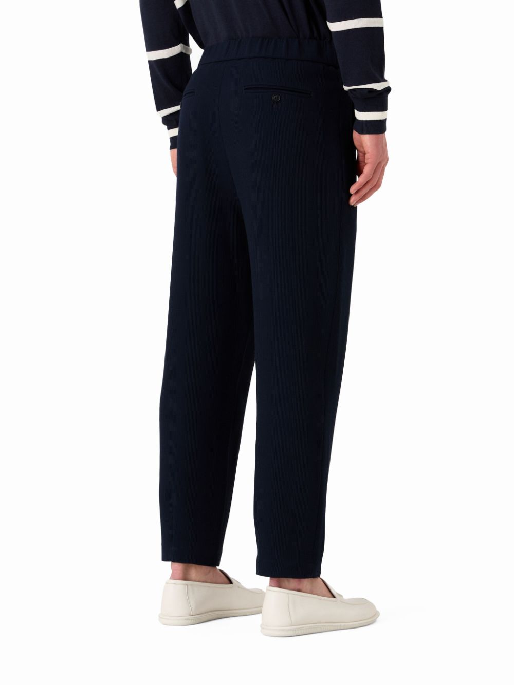 Giorgio Armani Ribfluwelen broek Blauw