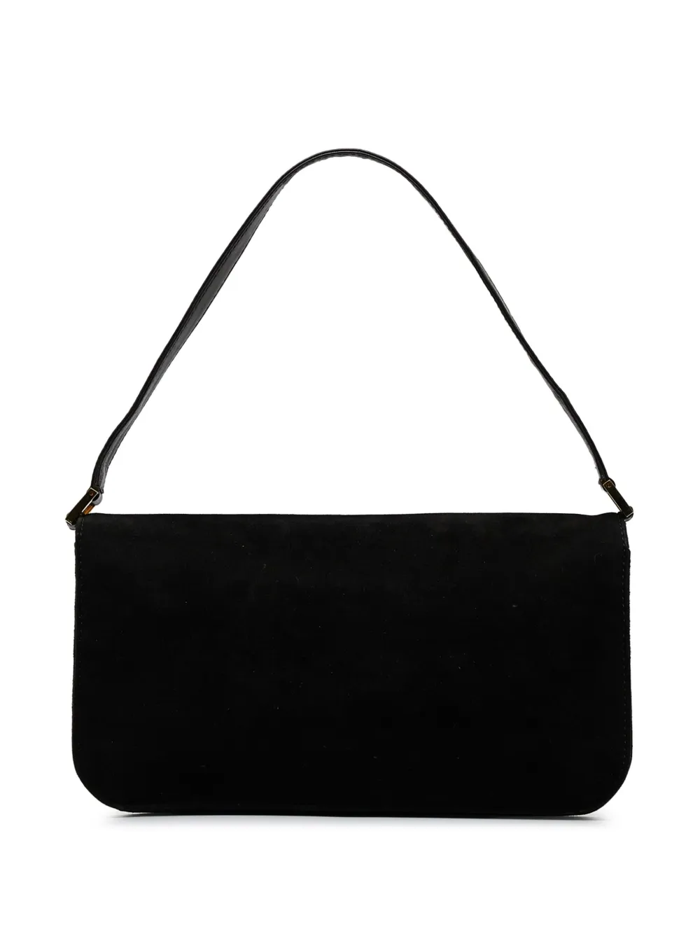 Fendi Pre-Owned 2000-2010 Fendi FF Suede Baguette - Zwart