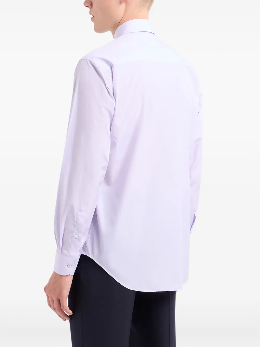 Giorgio Armani Katoenen overhemd Paars