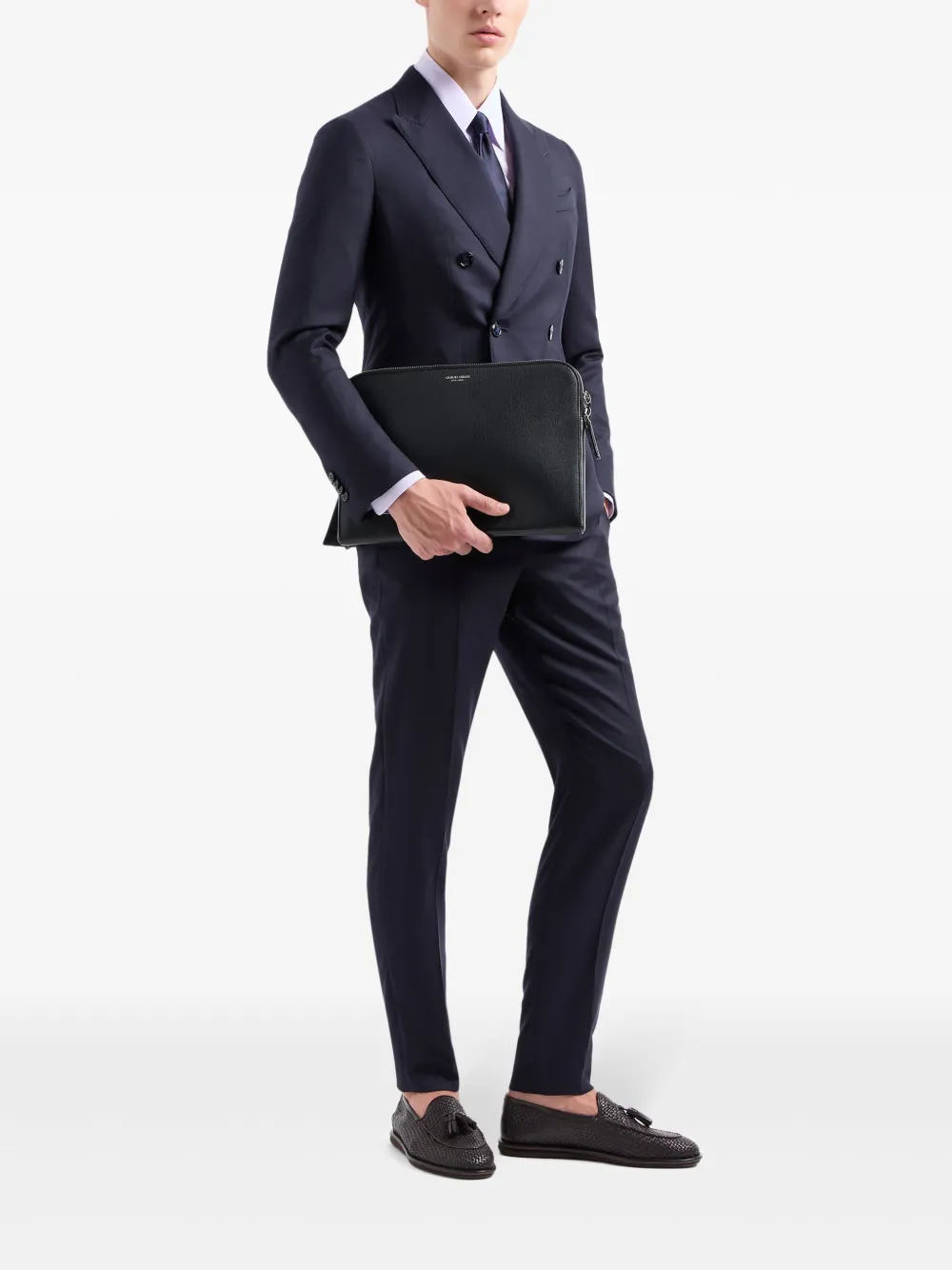 Giorgio Armani Katoenen overhemd - Paars