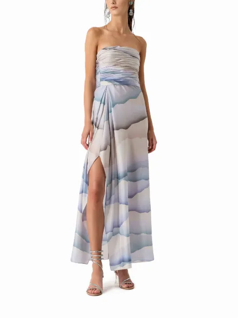 Giorgio Armani abstract-pattern silk dress 4SHVA0EKT051K - 1
