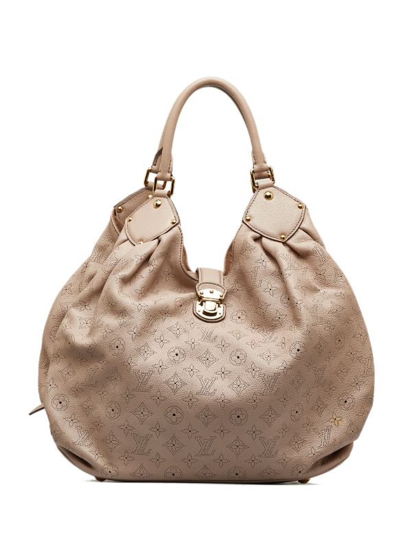 Louis Vuitton Mahina Brown Leather Shoulder Bag (Pre-Owned)
