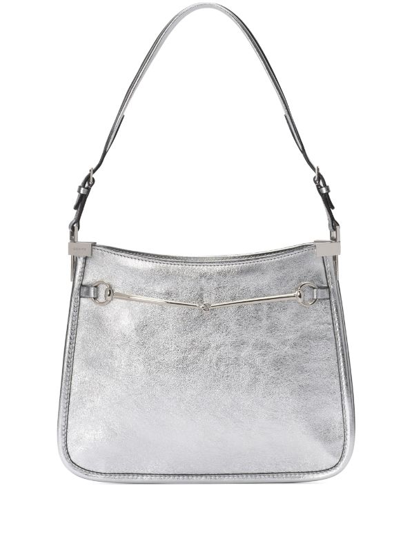 Metallic silver gucci on sale bag