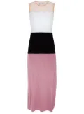 Tory Burch colour-block jersey midi dress - Purple