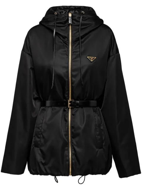 Prada Re-Nylon hooded blouson jacket