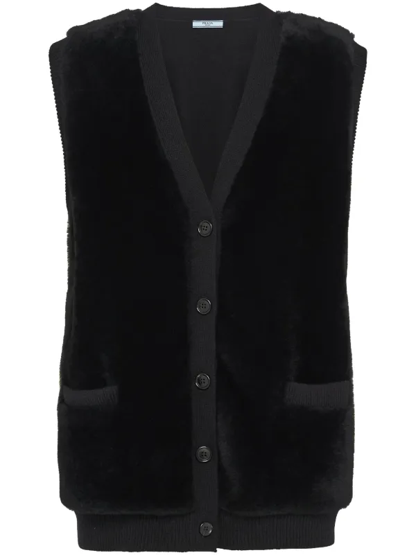 Prada best sale fur vest